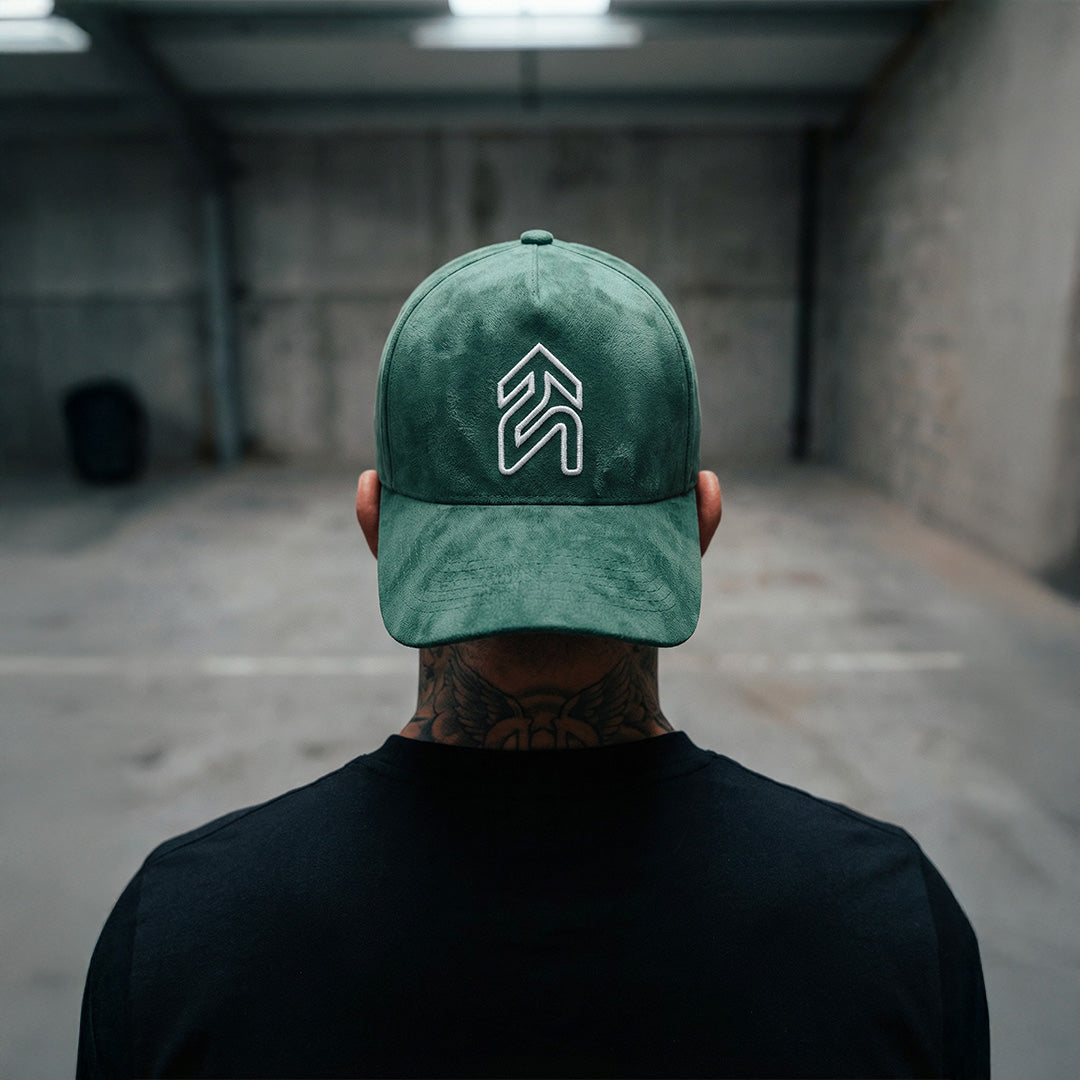 Set Lifting Suede Green Hat