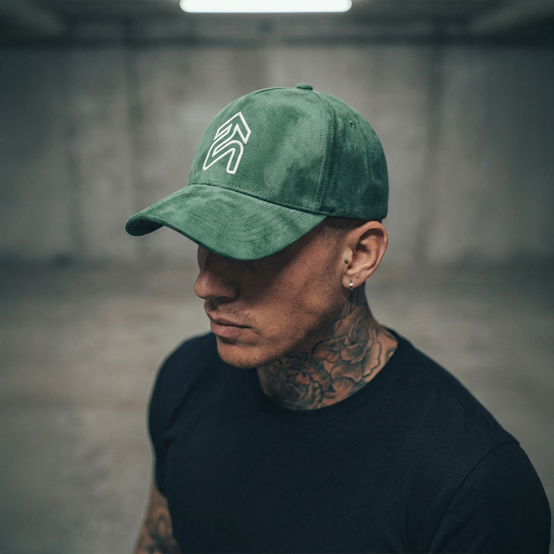 Set Lifting Suede Green Hat