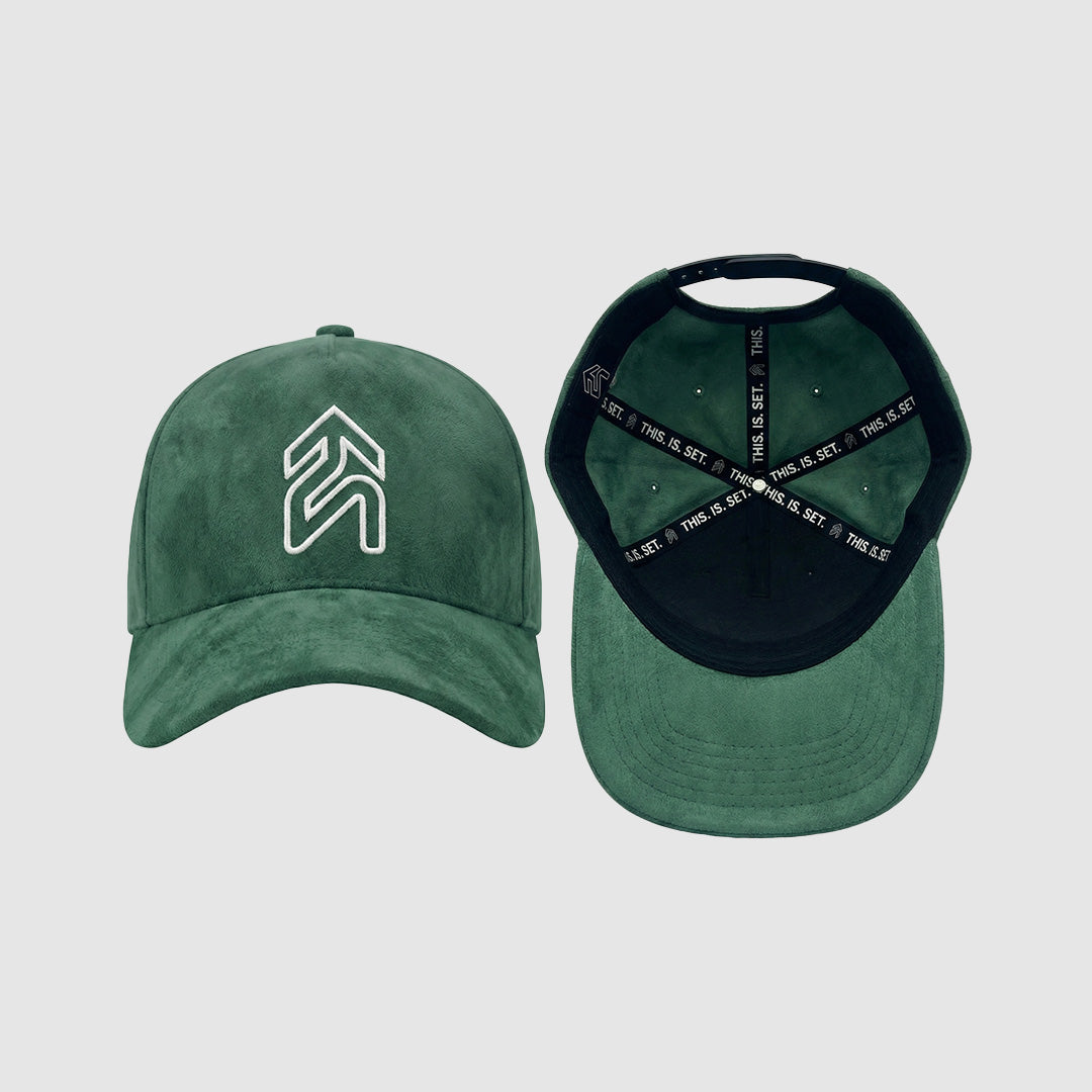 Set Lifting Suede Green Hat